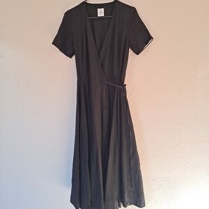 Son De Flor Wrap Dress In Black